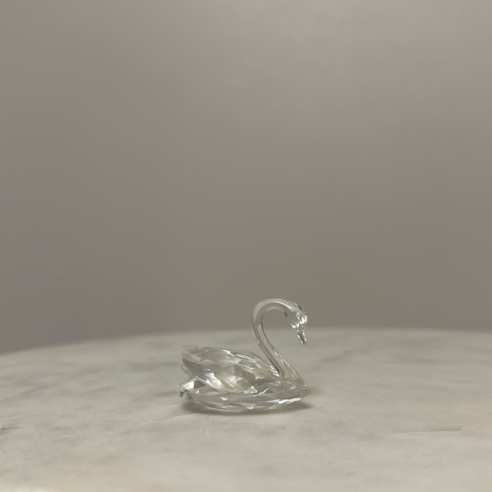 Vintage Swarovski Miniature Retired Swan Crystal Figurine
